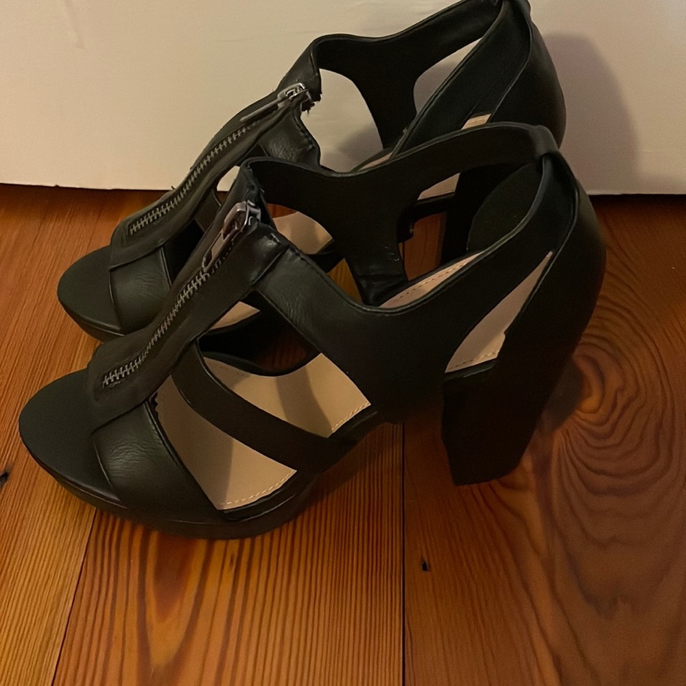 Just Fab Work To Play Heeled Sandals